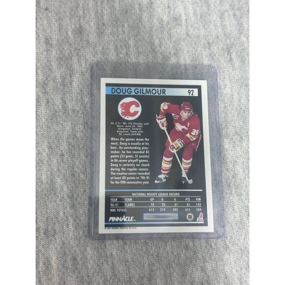 Doug Gilmer 1991-92 Pinnacle Card #92 - Picture 6 of 9